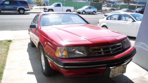 1988 ford thunderbird sport sedan 2-door 5.0l original owner low miles