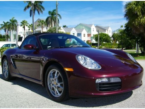 Must sell!! 1 owner! clean history! porsche boxster! tip! lthr! south fl car!!