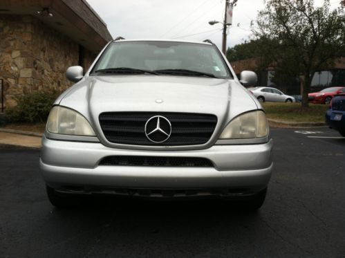 2001 silver mercedes-benz m-class awd 4.3l ml430 v8 suv chrome wheels no reserve