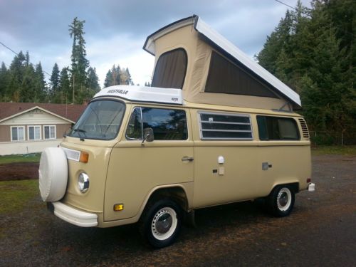 1978 vw westfalia deluxe bus pop-top camper van 2.0 motor selling world wide