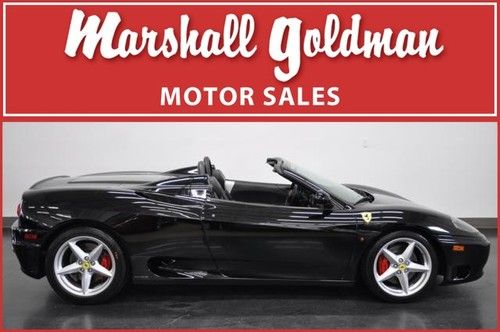 2004 ferrari 360 f1 spider  black only 11000 miles daytona seats , shields