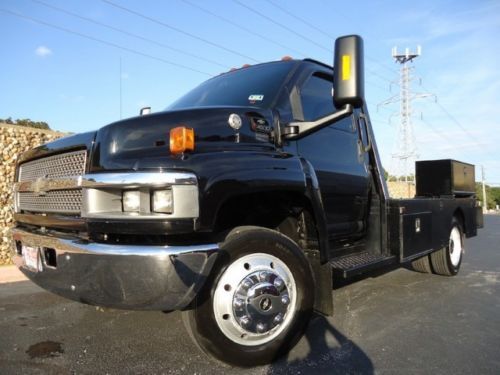 C4500 kodiak-flat bed-1yr old injectors-duramax-allison-remote start-tx owned-