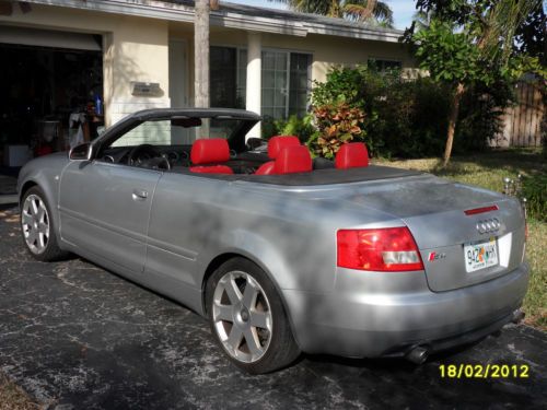 2005 audi s4 cabriolet convertible 2-door 4.2l  4 passengers