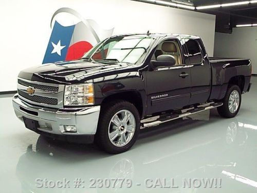 2012 chevy silverado lt ext cab leather 20&#034; wheels 8k! texas direct auto