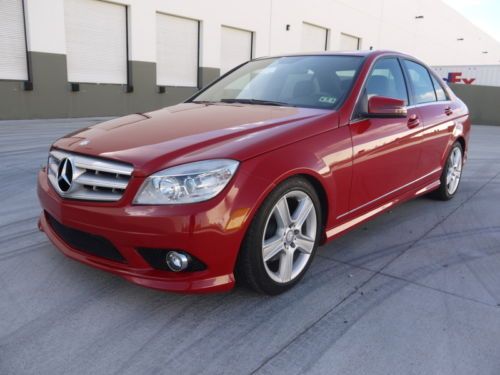 No reserve 2010 mercedes benz c300 4matic awd amg spt pkg 10 rebuilt/salvage/bmw