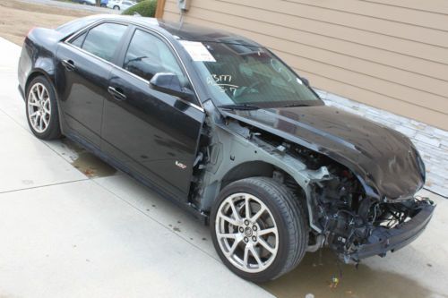 2009 cadillac cts-v sedan 4-door 6.2l supercharged engine rebuildable salvage