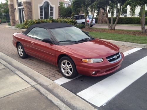 1997 chrysler sebring jxi convertible  2.5l auto stick