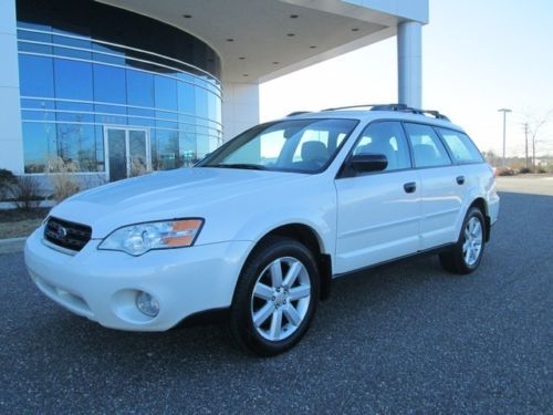 2007 subaru outback wagon awd pearl white loaded 1 owner stunning must see