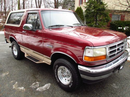 1996 bronco **only 44k actual miles!** florida survivor! 5.8 liter v8_ leather