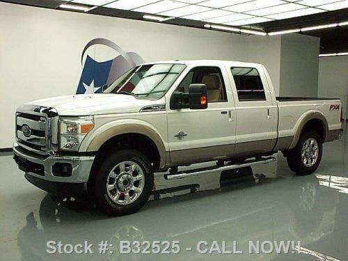 2012 ford f-250 lariat crew fx4 4x4 diesel sunroof nav texas direct auto