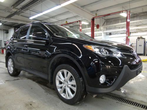 Certified 2013 rav4 limited 2.5l awd heated leather 4wd sunroof video 4x4 black