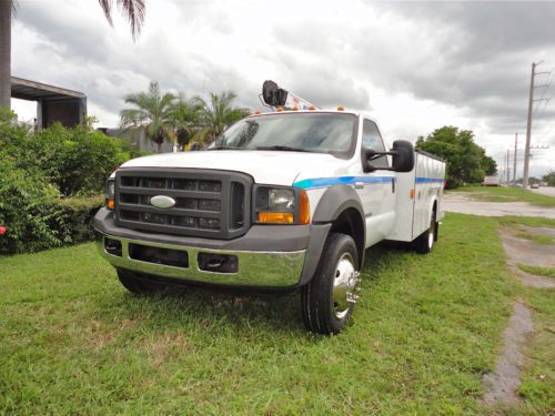2005 FORD F450 F550 MECHANICS UTILITY SERVICE CRANE TRUCK 6000 LB. AUTO CRANE, image 4