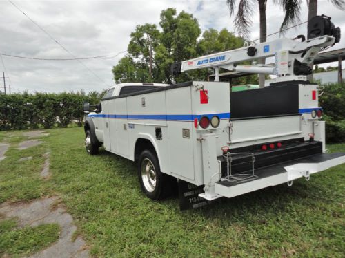 2005 FORD F450 F550 MECHANICS UTILITY SERVICE CRANE TRUCK 6000 LB. AUTO CRANE, image 5