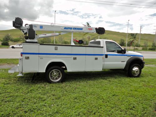 2005 FORD F450 F550 MECHANICS UTILITY SERVICE CRANE TRUCK 6000 LB. AUTO CRANE, image 8