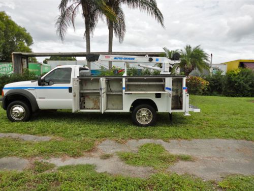 2005 FORD F450 F550 MECHANICS UTILITY SERVICE CRANE TRUCK 6000 LB. AUTO CRANE, image 10