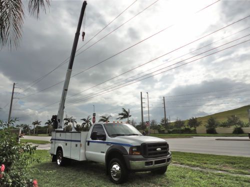 2005 FORD F450 F550 MECHANICS UTILITY SERVICE CRANE TRUCK 6000 LB. AUTO CRANE, image 16