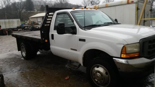 03 ford f550 diesel flatbed 2x4