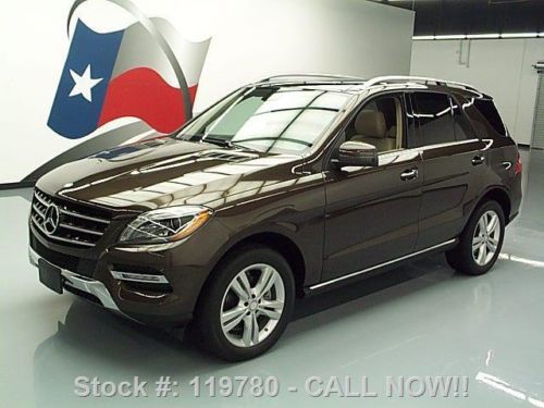 2013 mercedes-benz ml350 4matic awd pano roof nav 27k texas direct auto