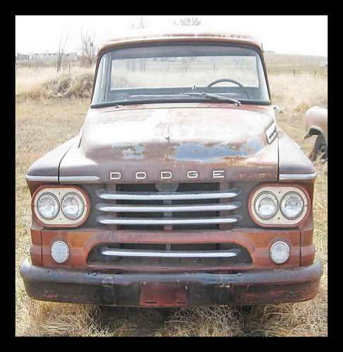 1958 dodge stepside pickup v8 stick shift big back window long wheelbase - used