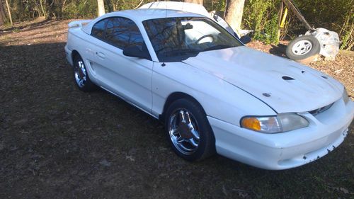 White 1995 ford mustang boss 302