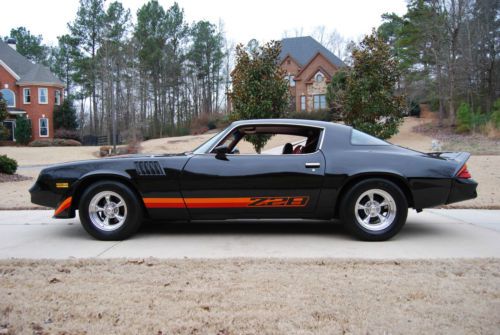 1979 chevrolet camaro z28 black with carmine red interior - very nice car - look