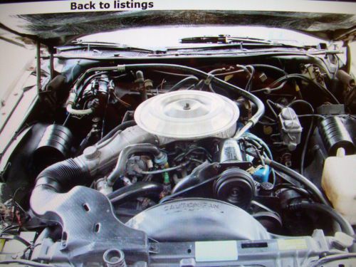 1979 Lincoln Towncar White Exterior with Navy Blue Leather Interior., image 12