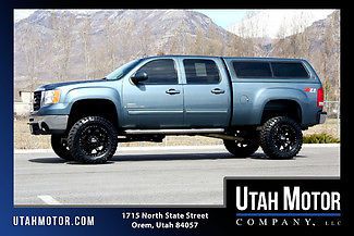 2009 gmc sierra 2500hd crew cab slt sunroof nav dvd 6.6l duramax turbo diesel