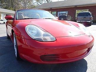 2004 porsche boxster convertible guards red/savanna biege leather perfect call!!