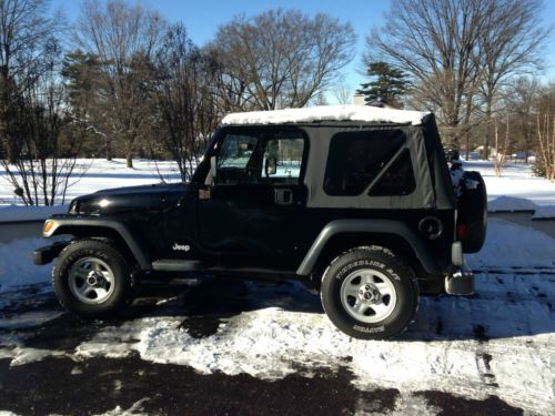 1999 jeep wrangler sport sport utility 2-door 4.0l excellent black soft top