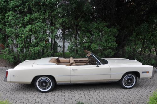 1976 cadillac eldorado convertible fuel injected 19,986 original miles mint