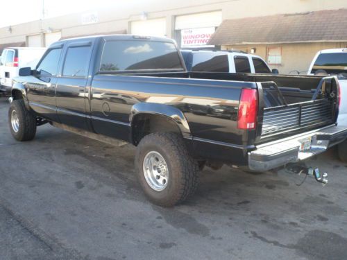 1998 chevrolet silverado crew cab long bed  k3500 4x4 4wd lifted immaculate