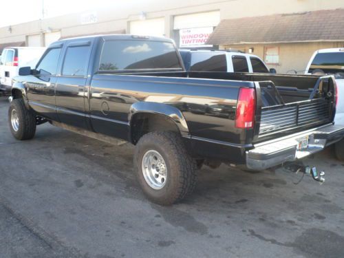 1998 chevrolet silverado crew cab long bed  k3500 4x4 4wd lifted immaculate