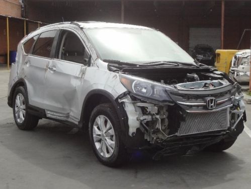 2013 honda cr-v ex-l damaged rebuilder runs!! low miles economical wont last!!