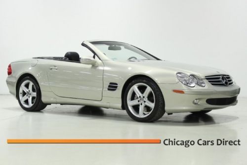 03 sl500 designo silver navigation xenon ac seats wood wheel alcantara only 51k