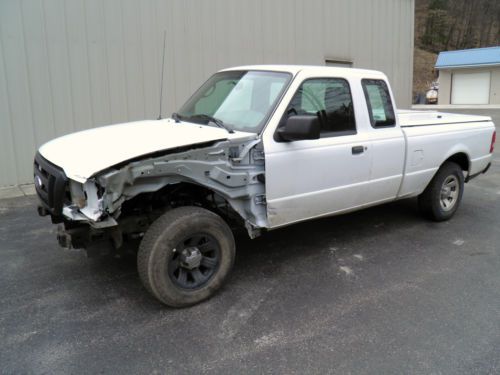 Wrecked damaged salvage repairable project supercab 4x2 fixer that runs &amp; drives