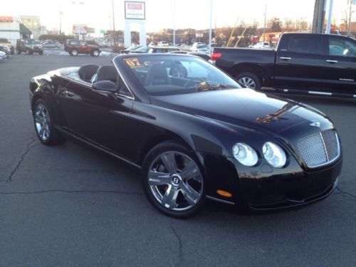 07 bentley continental  gtc awd black  2+2 luxury luminum 6.0l twin-turbo w12