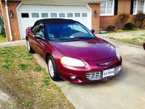 2002 chrysler sebring lx convertible 2-door 2.7l repair project