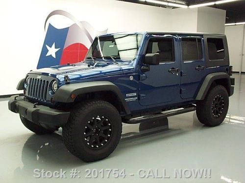 2010 jeep wrangler unltd sport hard top 4x4 nav 72k mi texas direct auto