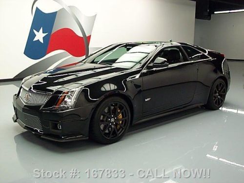 2011 cadillac cts-v coupe black diamond sunroof nav 10k texas direct auto