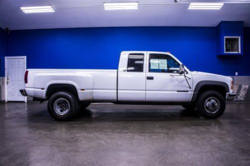 96 gmc siearra 3500 sl dually 4x4-tow package-low miles-trailer brake-v8-gas