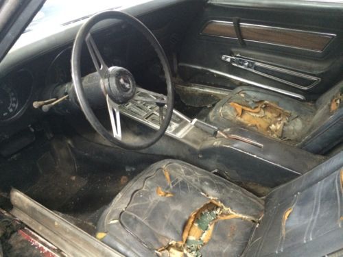 1973 CHEVY CORVETTE L-48 GARAGE STORED FOR 22 YEARS PROJECT CAR, image 2