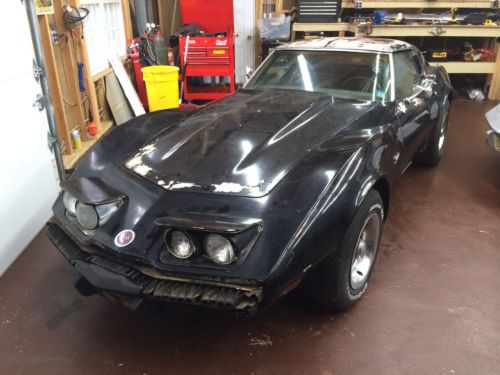 1973 CHEVY CORVETTE L-48 GARAGE STORED FOR 22 YEARS PROJECT CAR, image 7
