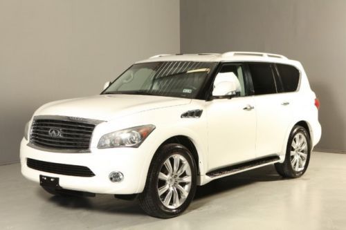 2011 infiniti qx56 awd nav dvd sunroof tech touring theater pkg 360camera xenons