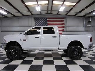 White crew cab 1 owner 6.7 cummins 6&#034; lift xd 20&#039;s new tires warranty financing