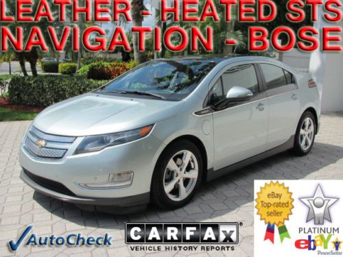 2011 11 chevrolet volt * navi * leather * heated * bose * park sensors * charger