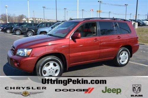 Limited salsa red pearl leather third row 4x4 moonroof heated seats low miles