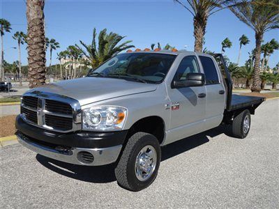 Diesel 6 speed manual 4x4 quad cab long flatbed xnice truck fl