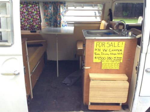 1972 Volkswagen Hi-Top Camper Bus, image 4