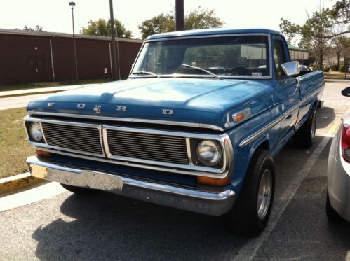 1969 f100 truck bright blue 302 bahama blue custom classic