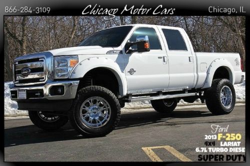 2013 ford f-250 crew cab 6.7l turbo diesel lariat over $20k in upgrades! loaded